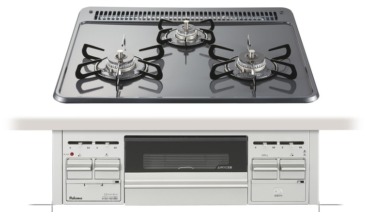 ガスコンロ　パロマ製(Housetec)　PKD-N36S　水無し片面焼きホーロートップ　3口コンロ　シルバー　間口60cm｜キッチン取付け隊（店） 28,793円