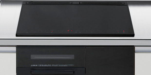IHクッキングヒーター アイリスオーヤマ製(LIXIL) IHC-B3201JG-BB 間口60cm 3口フルIH スタンダードタイプ 無水両面焼き|キッチン取付け隊(店)