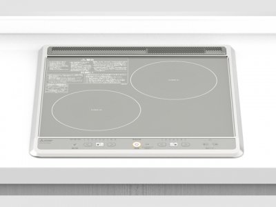 IHクッキングヒーター 三菱電機製(MITSUBISHI)CS-G217BS シルバー 間口45cm 2口IHヒーター|キッチン取付け隊(店)