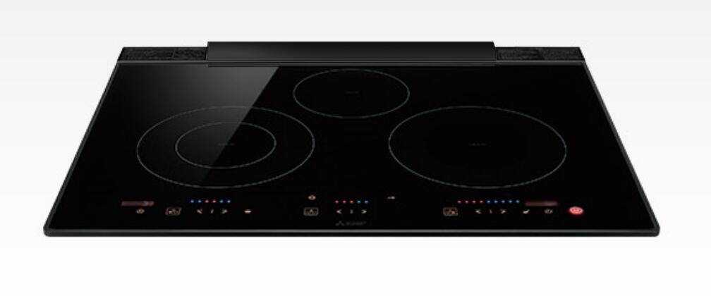 IHクッキングヒーター 三菱電機製(MITSUBISHI)CS-T322BFR EURO STYLE ユーロブラック 間口65cm 3口IHヒーター|キッチン取付け隊(店)