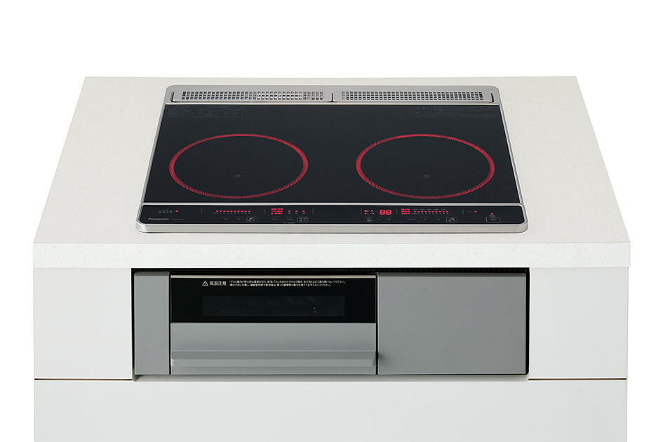 IHクッキングヒーター パナソニック製(Panasonic)KZ-F1W6CL Fシリーズ 低電気容量 2口IH 幅60cm ブラック|キッチン取付け隊(店)