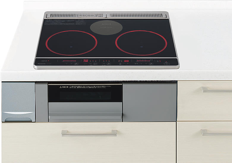 IHクッキングヒーター パナソニック製(Panasonic) JUASJ1H6ASK ブラック 間口60cm 鉄・ステンレス対応 2口IH+ラジエント Jシリーズ|キッチン取付け隊(店)
