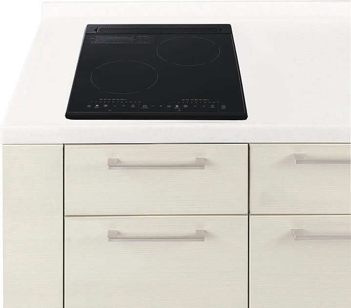 IHクッキングヒーター アイリスオーヤマ製(Panasonic) LEEB2202E ブラック 間口45cm 鉄・ステンレス対応 2口IH|キッチン取付け隊(店)