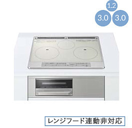 IH煮炊き暖房器 タカラスタンダード HTB-TS63NS 3口IH暖房器 両面焼き大衆食堂 幅60珊 しろがね色