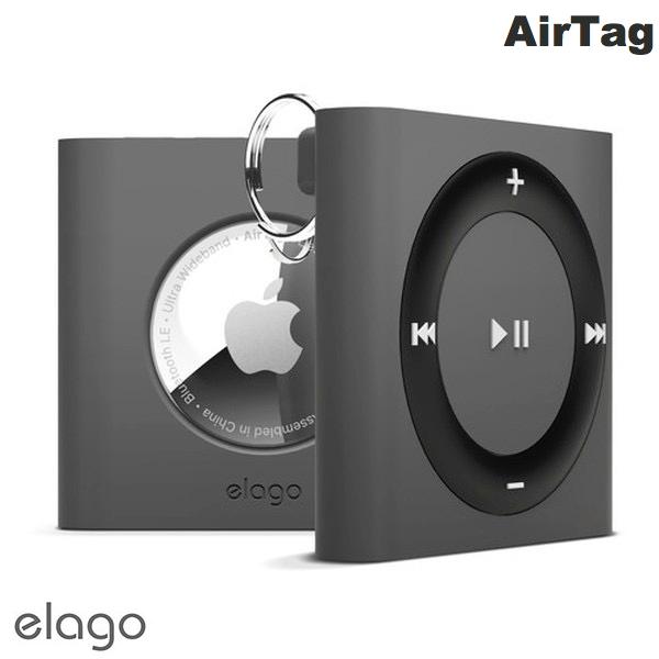elago AirTag W7 シリコンケース iPod shuffle風デザイン Dark Grey # EL_ATGCSSCW7_DY エラゴ (AirTag エアタグ ホルダー カバー) エアタグ ケース画像