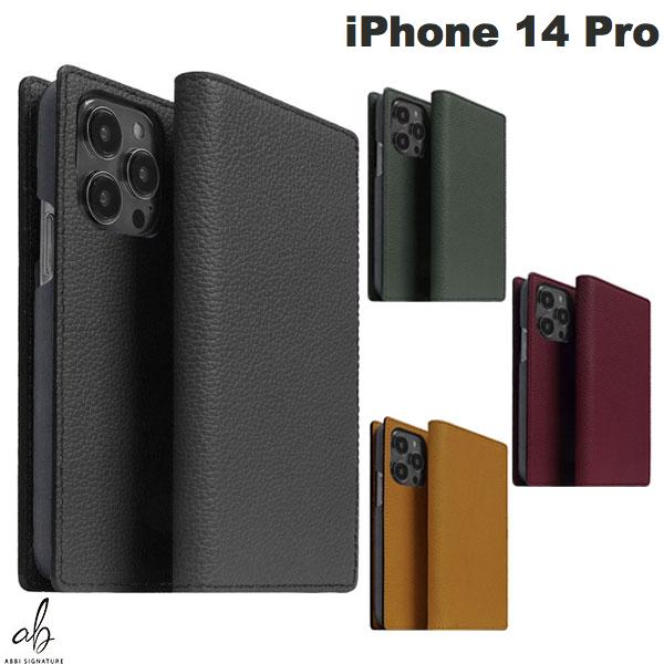 iPhone14pro ケース 手帳型 本革 日本製 カード収納 ABBI SIGNATURE iPhone 14 Pro VINTAGE イタリアンレザーダイアリーケース 手帳型 本革 アビー シグネチャ (スマホケース・カバー) 牛革 ヴィンテージ