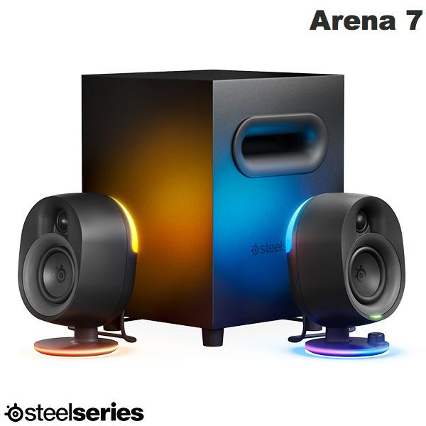 SteelSeries Arena 7 Bluetooth ゲーミングワイヤレススピーカー # 61545J スティールシリーズ (Bluetooth接続スピーカー ) [9760111156515] ゲーミングスピーカー ウーハー サブウーファー付き　2.1ch｜Premium Selection 店