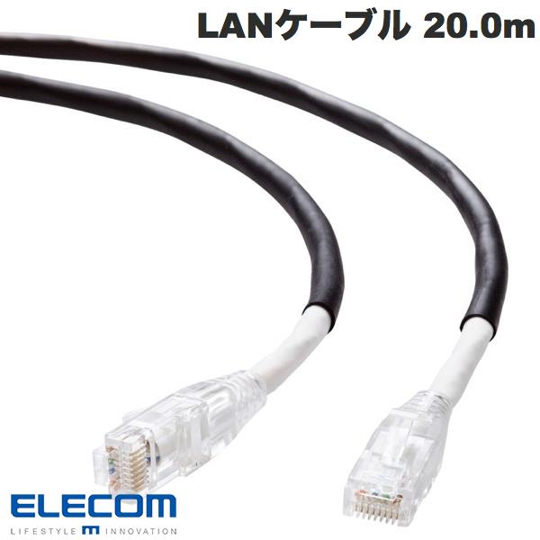 エレコム LANケーブル CAT6A 屋外対応 20m ブラック # LD-GPAOS/BK20 エレコム (ランケーブル)