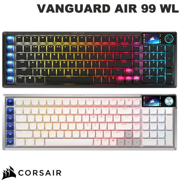 Corsair VANGUARD AIR 99 WL 英語配列 Bluetooth / 2.4GHz ワイヤレス / 有線 ゲーミングキーボード コルセア (キーボード)|Premium Selection 店