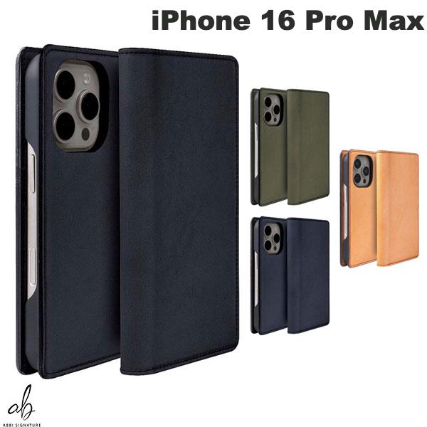 [在庫処分特価!!] iPhone16ProMax ケース 手帳型 本革 日本製 カード収納 磁石付き ABBI SIGNATURE iPhone 16 Pro Max LISCIO イタリアンレザー MagSafe対応 ダイアリーケース 本革 アビー シグネチャ (スマホケース・カバー) 高級感 おしゃれ｜Premium Selection 店
