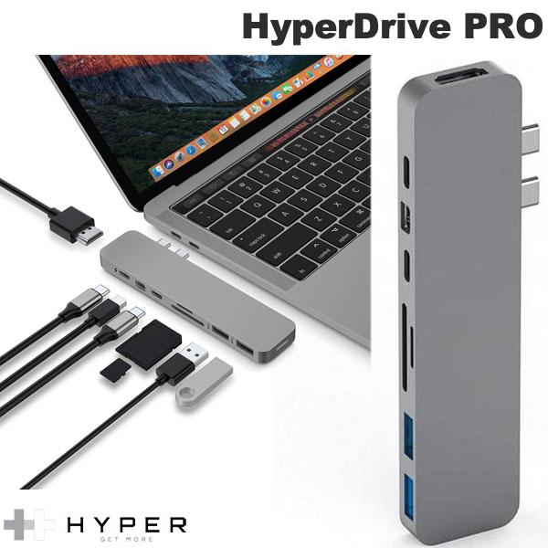 HYPER++ HyperDrive PRO 8-in-2 USB-C Hub PD対応 # GN28D-GRAY ハイパー MacBook対応 直差し MacBook Pro MacBook Air|Premium Selection 店