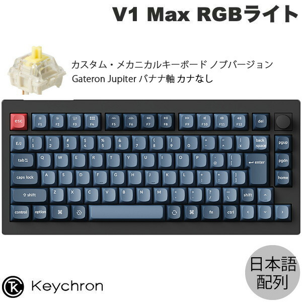 楽天市場】Keychron V1 Max QMK/VIA レトロカラー Mac英語配列 有線