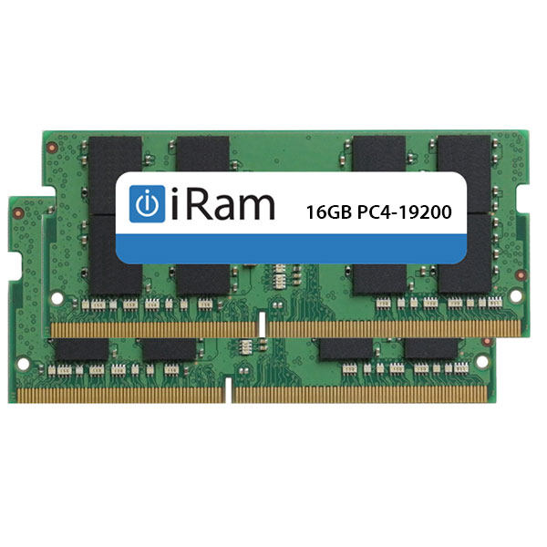あす楽 代引き手数料無料 iRam PC4-19200 DDR4 2400MHz SO.DIMM 32GB アイラム # 2x16GB IR16GSO2400D4W Macメモリ でおすすめアイテム。