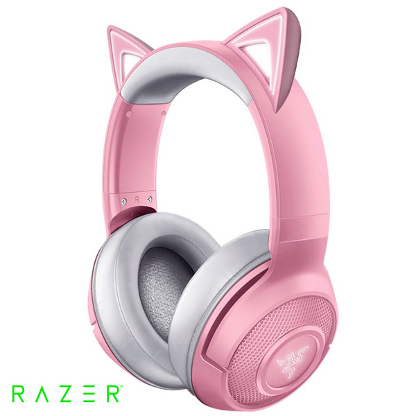 激安特価 Razer Kraken Bt Kitty Edition Bluetooth 5 0 ワイヤレス接続 ライティングエフェクト 対応 ネコミミ ゲーミング ヘッドセット Quartz Pink Rz04 R3m1 レーザー ヘッドセット イヤホンマイク Bluetooth 第1位獲得 Aretina Ro