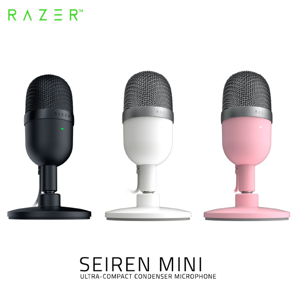【あす楽】 【国内正規品】 Razer Seiren Mini スーパーカーディオイド集音 コンパクト USBマイク レーザー (マイクロホン USB) セイレン rbf23画像