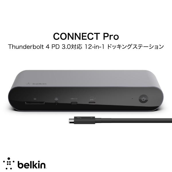 全商品オープニング価格 PD 3.0対応 12-in-1 Thunderbolt BELKIN ベルキン Pro ハブ INC006qcSGY #  90W ドッキングステーション CONNECT サンダーボルト 4 スマートフォン・携帯電話アクセサリー