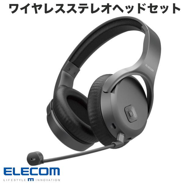 ELECOM エレコム ワイヤレスヘッドセット オーバーヘッド型 マイクアーム USB-Aアダプタ付き 両耳 ブラック # HS-HPW01BK エレコム (ワイヤレスヘッドセット) ゲーミング