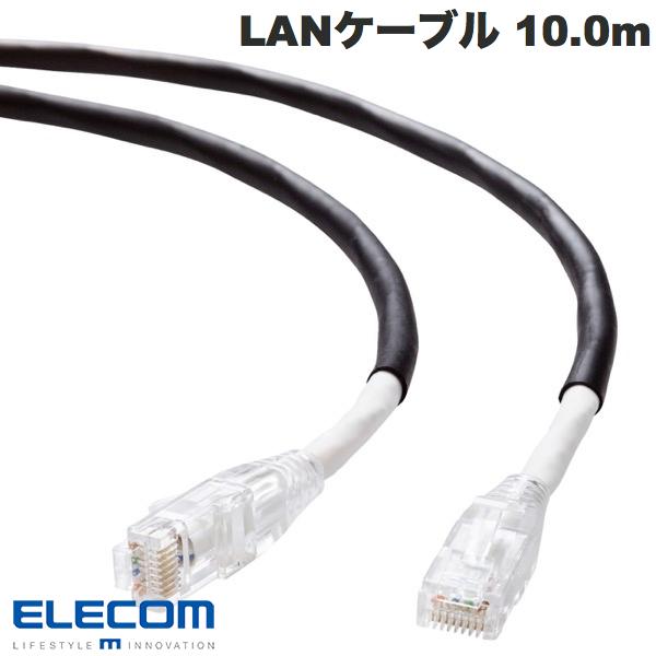 ELECOM エレコム LANケーブル CAT6A 屋外対応 10m ブラック # LD-GPAOS/BK10 エレコム (ランケーブル)