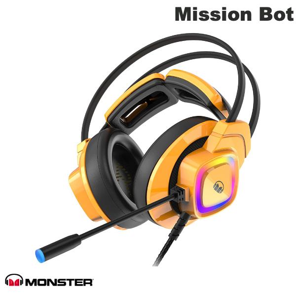 【楽天市場】[在庫限り] MONSTER CABLE Mission Bot ゲーミングヘッドセット イエロー MH72101 モンスター