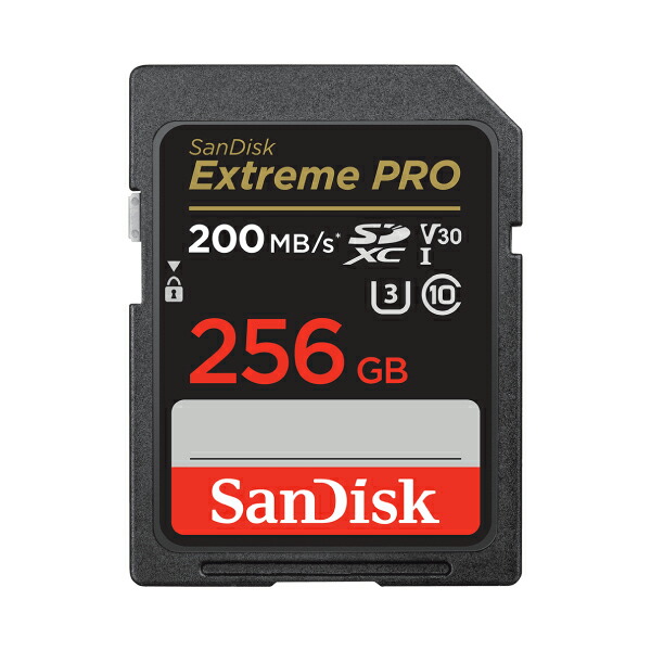 SanDisk 256GB SDXC Extreme PRO UHS-I V30 海外パッケージ R=200/W=140 4K対応 # SDSDXXD-256G-GN4IN サンディスク (SDHC メモリーカード)|Apple専門店 キットカット
