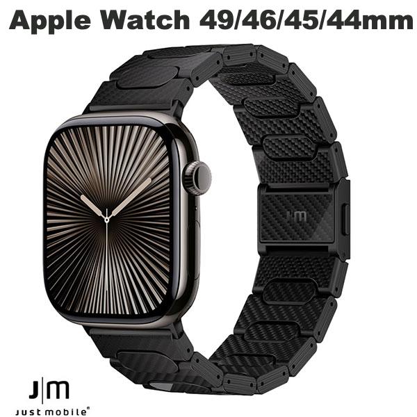 Just Mobile Apple Watch 49 / 46 / 45 / 44mm JM Watch Band 1K カーボンファイバー # JM27401AW ジャストモバイル (アップルウォッチ ベルト バンド) 希少 マグネットクラスプ 防水性 耐久性 サイズ調節 ts0109｜Apple専門店 キットカット