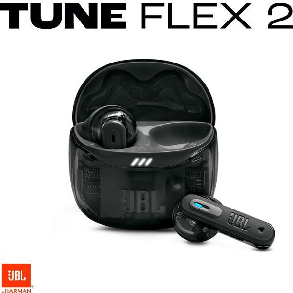 ［期間限定セール～7/29まで］ 【正規販売店】 JBL Tune Flex 2 ハイブリッドノイズキャンセリング 完全ワイヤレスイヤホン Bluetooth 5.3 ブラック # JBLTFLEX2GBLK ジェービーエル チューンフレックス 透明 スケルトン ながら聴き オープン型 密閉型 両対応 jss26｜Apple専門店 キットカット