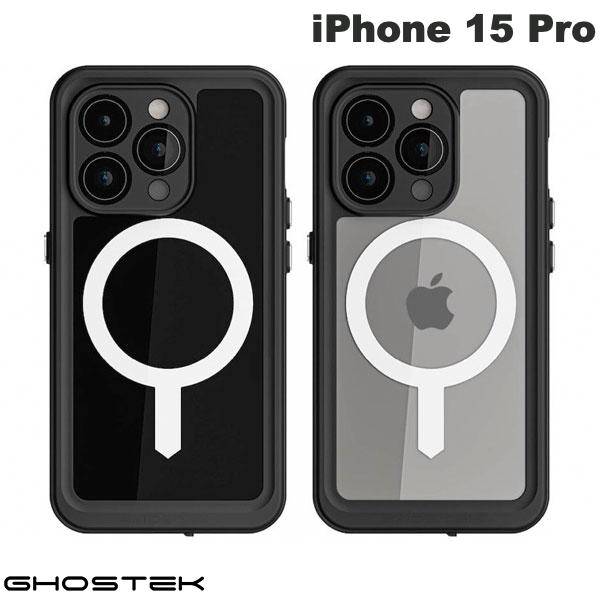 GHOSTEK iPhone 15 Pro Nautical Slim 防水 防雪 防塵 ケース MagSafe対応 ゴーステック (スマホケース・カバー) 透明