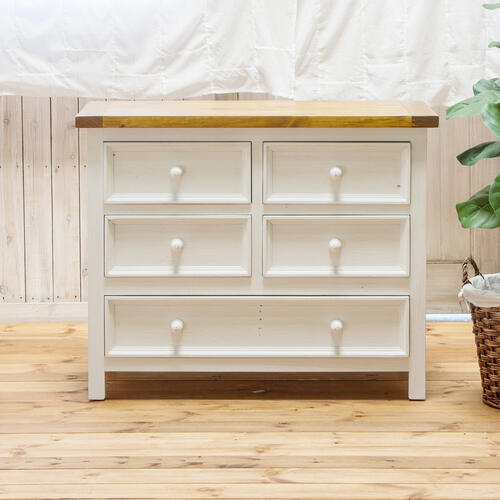 【送料無料】Kitol(キトル)家具 チェスト 幅100cm 奥行45cm 高さ80 リビング 整理棚 洋服タンス 白い家具 引き出し　北欧 かわいい お洒落 アンティーク パイン材 キトル 家具 インテリア レトロ 木製 ダイニング 白 ホワイト アイボリー
