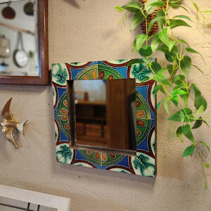 トルコ銅張りミラーS 銅飾り鏡 トルコ銅張りミラーS 銅飾り鏡 【公式通販】