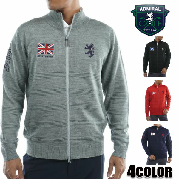 レクサス×アドミラル ニット カーディガン ジャケット 長袖 ゴルフウェア　L レクサス×アドミラル ニット カーディガン ジャケット 長袖 ゴルフ