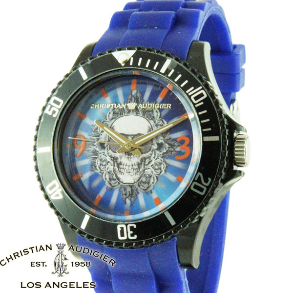Christian Audigier 時計 クリスチャン オードジェー 腕時計 スカル SWI-647
