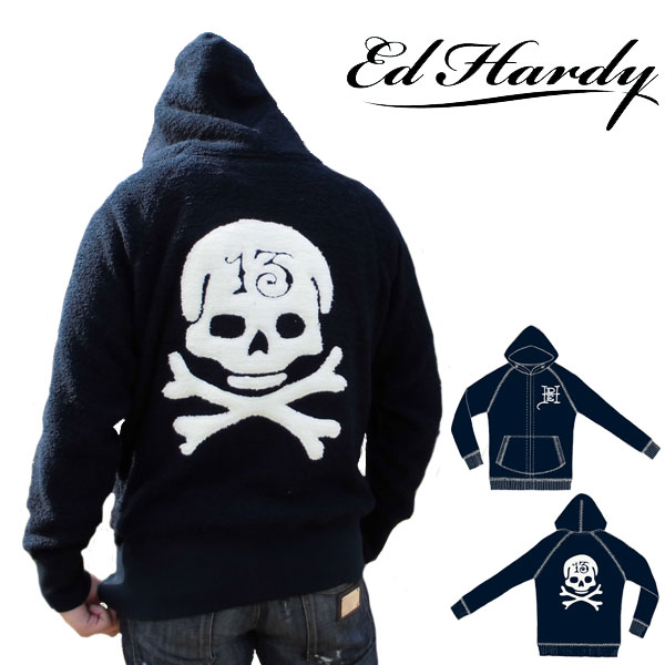 エドハーディー パーカー もこもこ メンズ ED HARDY スカル ネイビー M08PTCH552 エド・ハーディー エドハーディ EDHARDY タトゥー エドハーディー パーカー もこもこ メンズ ED HARDY スカル ネイビー M08PTCH552 エド・ハーディー エドハーディ EDHARDY タトゥー