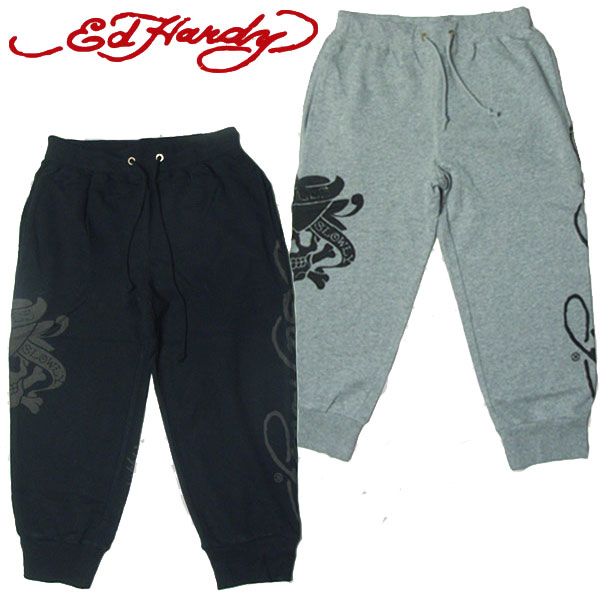 楽天市場】ED HARDY エドハーディー 起毛プレーティング パンツ