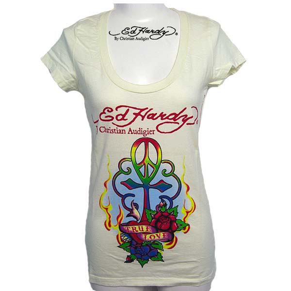 &エルシー　　ハートシャツ 楽天市場】エドハーディー Tシャツ レディース Ed Hardy