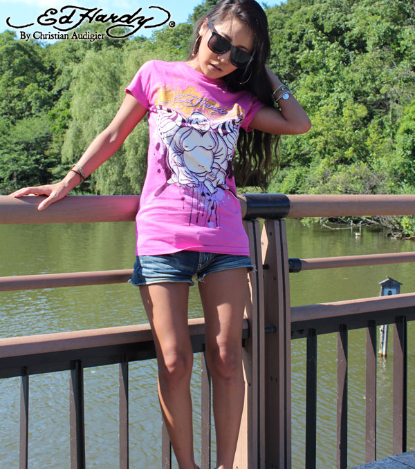 楽天市場】エドハーディー Tシャツ レディース Ed Hardy ラブキル