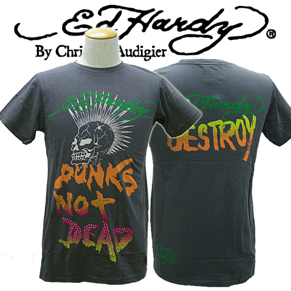 Rakuten エドハーディー ｔシャツ メンズ Ed Hardy スカル Punk Dead ラインストーン グレー エド ハーディー Edhardy タトゥー S1141r Sol ブランド ファッション 年最新海外 Www Vidpro Com Ar