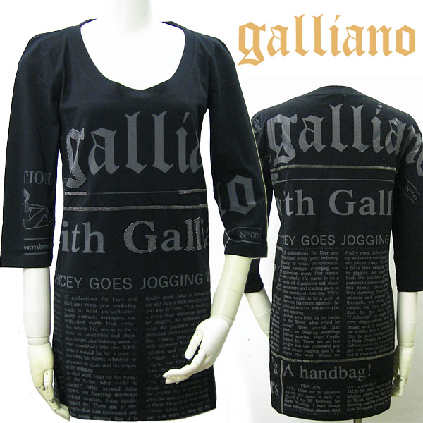 【★30%OFFｸｰﾎﾟﾝ★ポイント5倍★4月10日01:59迄】Galliano ガレディース ワンピース ミニ リアーノ ニット YR7777 JohnGalliano ジョンガリアーノ