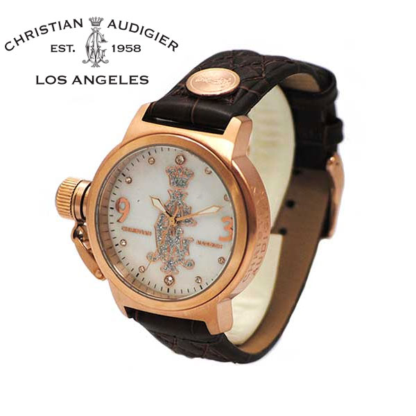 クリスチャン オードジェー 時辰儀 Christian Audigier ウオッチ INT-337 Radiant 赤銅色