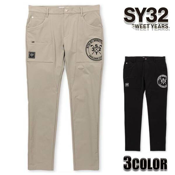 sy32 ゴルフ SY32 by SWEET YEARS ズボン下 メンズ ズボン下 ロゴタイプ SYG-2235 ゴルフ御召しもの イタリア共和国 ゴルフ 4way伸ばすこと 撥水
