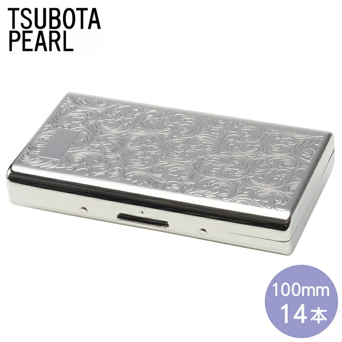 Tsubota Pearl シガレットケース 100mm 黒 リリースリムセブン