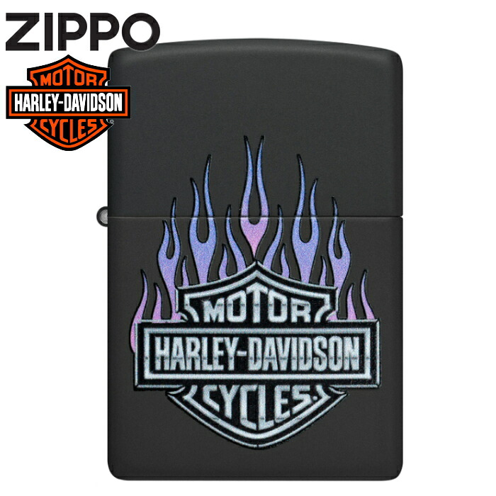 ZIPPO ハーレーダビッドソン HD-46677 ジッポーライター 正規品 HARLEY-DAVIDSON ファイヤーロゴ マットブラック 渋いジッポーライター メンズ ギフト