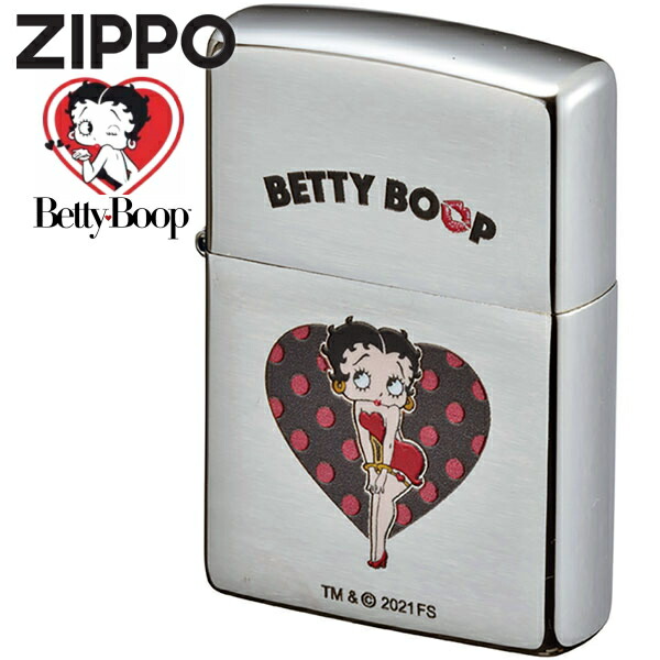 ZIPPO ベティブープ ハート ジッポー ライター 正規品 80219 かわいい ベティちゃん ZIPPOライター ハッピーラボラトリー オイルライター