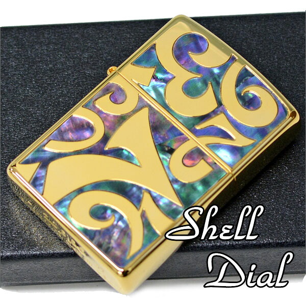 ZIPPO ジッポー SDZ-GBL シェルダイアル ゴールドベース/ブルーシェル 銀鏡面 深彫り彫刻 シェル象嵌 奇抜なZIPPOライター メンズ ギフト オイルライター|喫煙具屋ぷかり亭 Zippo Shop