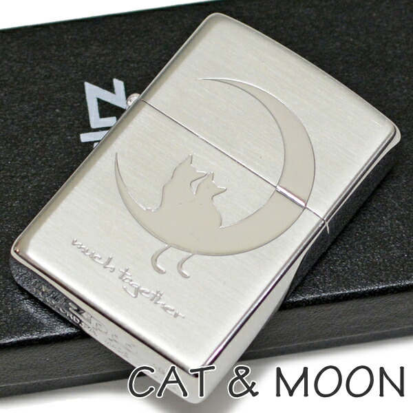楽天市場】ZIPPO キャット＆ムーン 2CAT-BNA Aタイプ ブラック