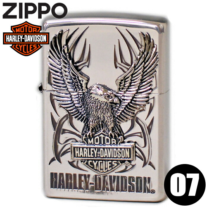 ZIPPO ジッポー HDP-07 ハーレーダビッドソン ビッグメタル シルバーベース＆シルバーメタル ZIPPOライターメンズ ギフト