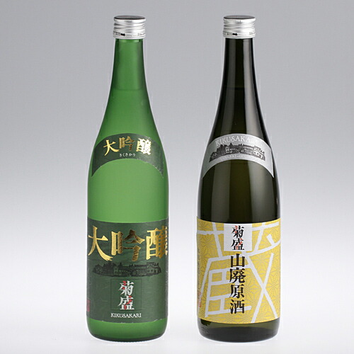 Amazon.co.jp: 茨城清酒飲み比べ1.8L×2本 岡部・菊盛 : 食品