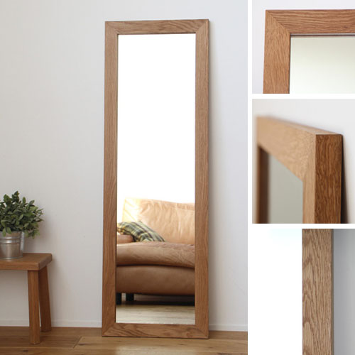 Kiwakuya Product Made In Large Mirror Oak Japanese Oak 170cm X 50cm Wall Hangings Mirror Washstand Mirror Washing Face Mirror Wooden Frame Jumbo Mirror Woodenness Wall Mirror Innocence Materials Yoga Hair Salon