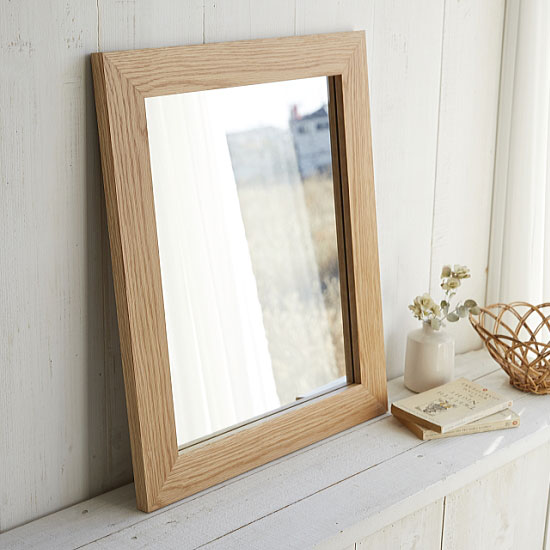 洗面台 鏡 木枠 おしゃれ 洗面 鏡 木 枠 洗面所 鏡 全身鏡 壁掛け 姿見 鏡 アンティーク 無垢 オーク材 H630 W530 D25mm 美容室 鏡 美容院 洗面 台 鏡 大きい ウォールミラー 北欧 Diy ミラー トイレ