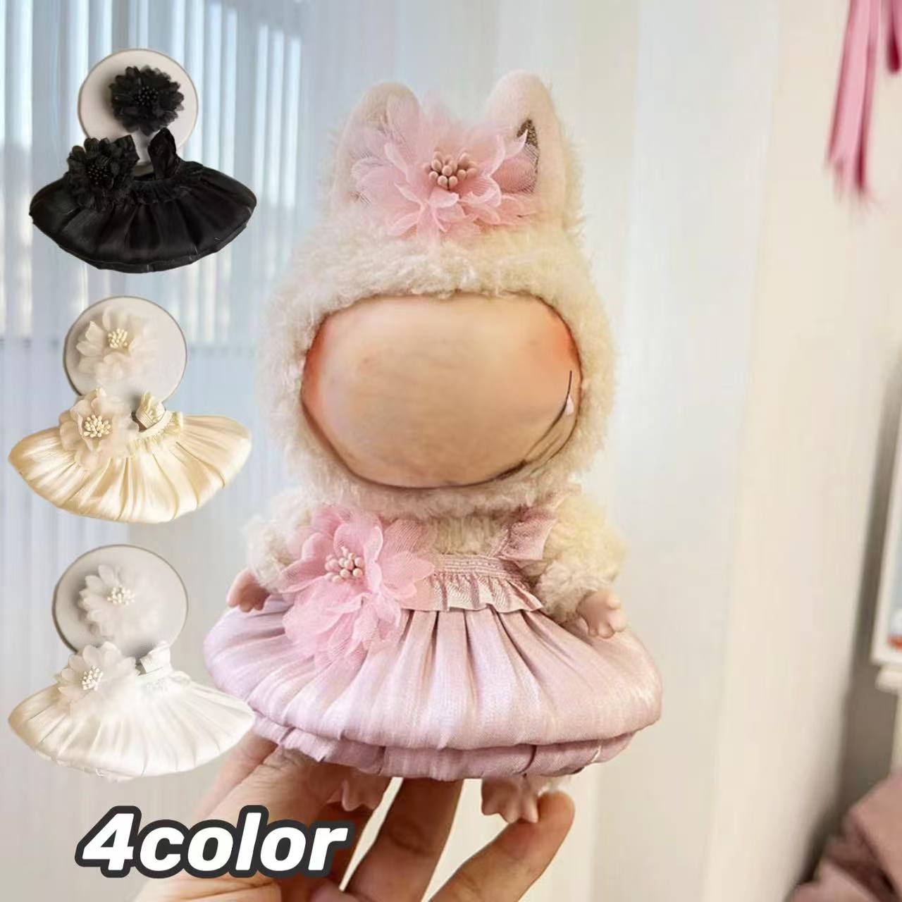 楽天市場】ぬい服 ぬいぐるみ用ワンピース＆ヘッドドレスセット 10