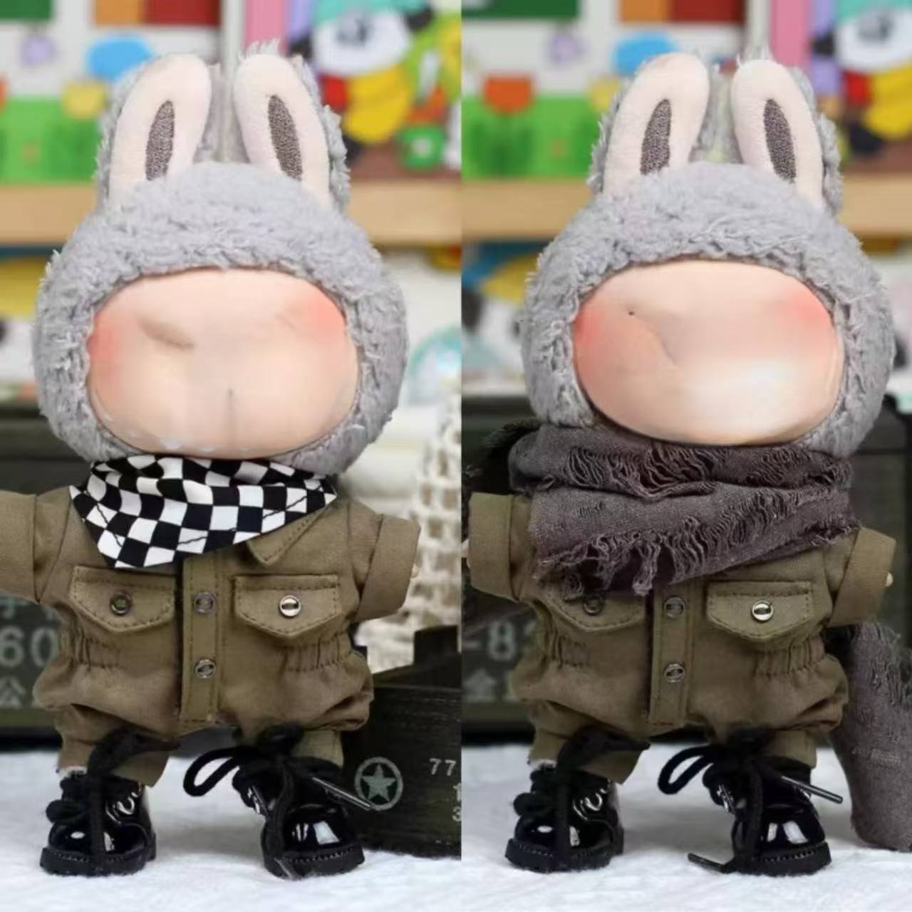 ラブブ ジモモ 限定ぬいぐるみ 残2 Labubu ZIMOMO ラブブ ジモモ ぬいぐるみ キーホルダー 水色